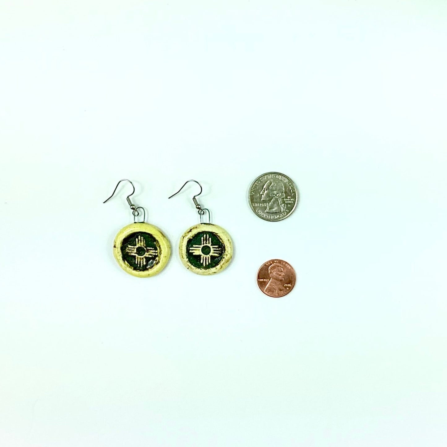 Weathered Zia Earrings